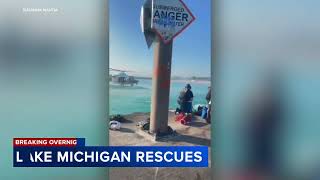 2 pulled from Lake Michigan at separate Chicago beaches