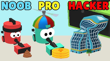 NOOB vs PRO vs HACKER in Clean Up 3D