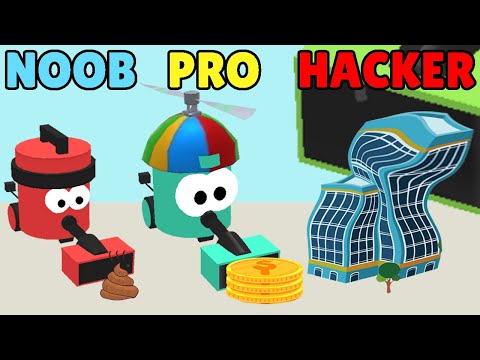 NOOB vs PRO vs HACKER in Clean Up 3D