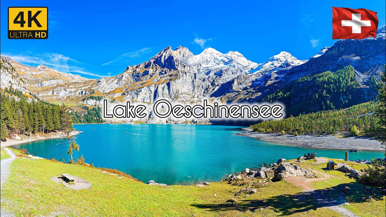 🇨🇭Switzerland's most beautiful Lake Oeschinensee 🇨🇭 | Cable Car and walk to Alpine Lake 