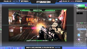 FREE Twitch Stream Overlay Template!!!(PSD File)