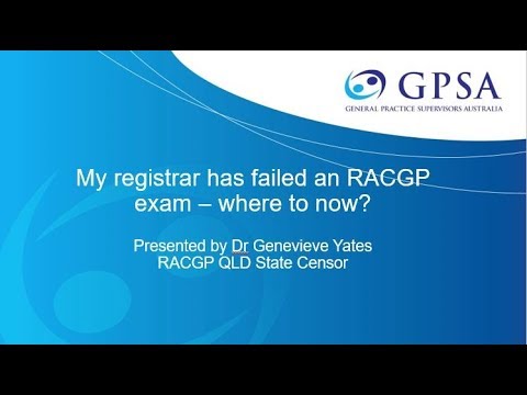 My Registar has failed an RACGP Exam - Where to Now?