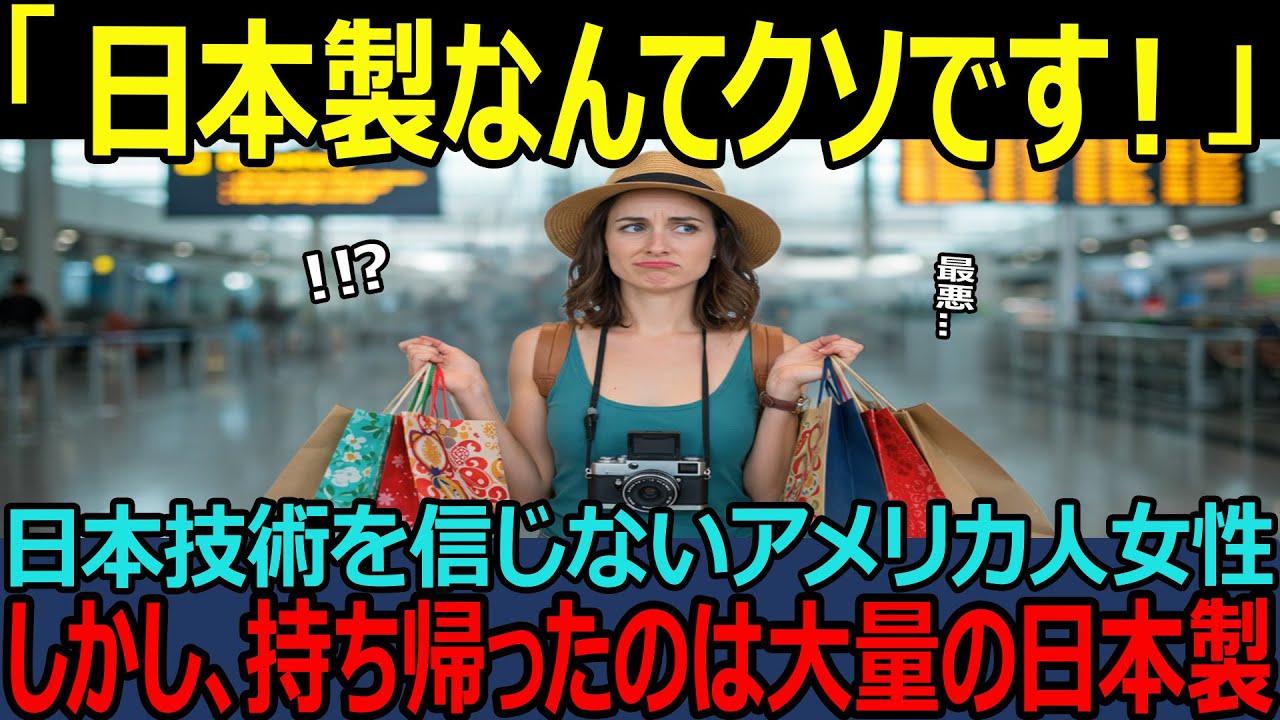 【海外の反応】「日本技術なんてクソでしょ」日本出張帰りのアメリカ人女性エンジニア！持ち帰ったのはなぜか大量の日本製！？
