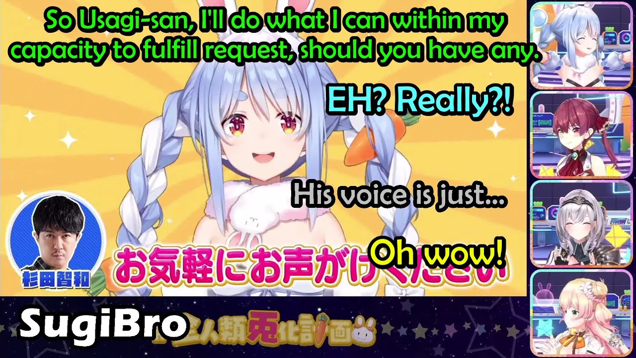 Sugita Tomokazu Participating At Pekora's Grand Plan and Promise Her To Fulfill Her Request