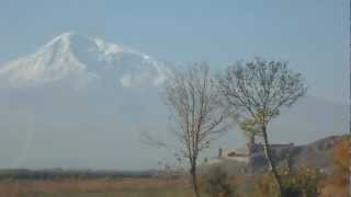 Approaching Ararat and Khor Virap, 4 Nov 2012