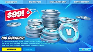 Fortnite CHANGED V-Bucks!