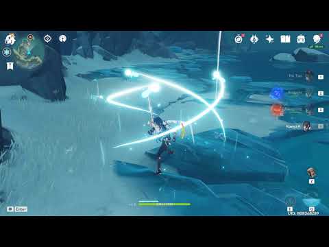 Dragonspine Cryo Updraft Butterflies can be activated with Cryo skill