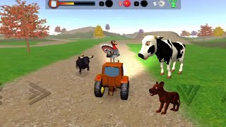 Monster Vs Tractor Need to Collect Flowers | El Pollito y el Tractor de la Granja screenshot 5