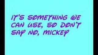 Hey Mickey Lyrics ENJOY! chords