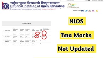 Nios Tma Marks Not Updated | Task Is Helping (NIOS) #nios #taskishelping