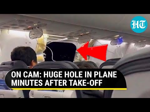 USA: Plane Door Disappears, Leaving Huge Hole, At 16,000 Ft; Alaska Airlines Grounds 737 MAX Fleet