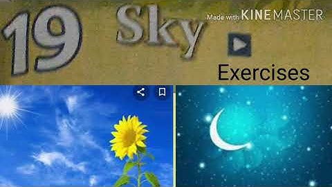 E.V.S Chapter-19 Sky Exercises ( Explanation)