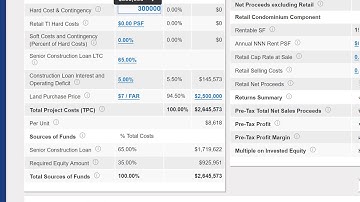 Valuate Condominium Building Development Back of the Envelope Analysis Demo