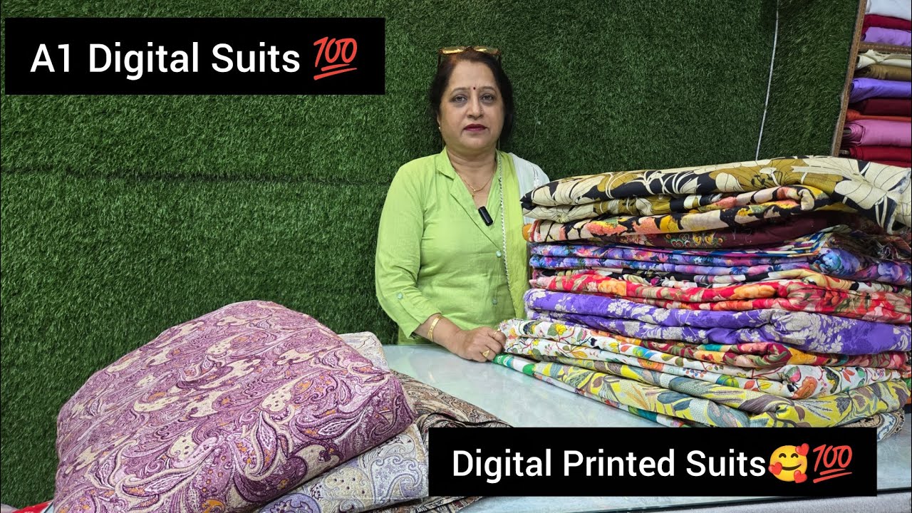 इन डिजिटल प्रिंट के थानों ने धूम मचा दी 🥰💯, 100% Digital cotton Suits🌸🌹, A1 Suits☀️💯,9728405735 📞