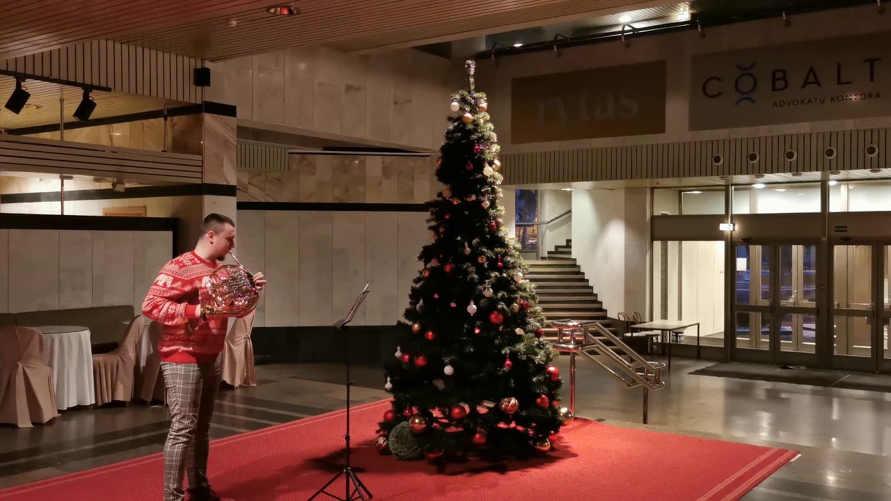 J. S. Bach -  Bourrée anglaise (Gediminas Abaris, French Horn)