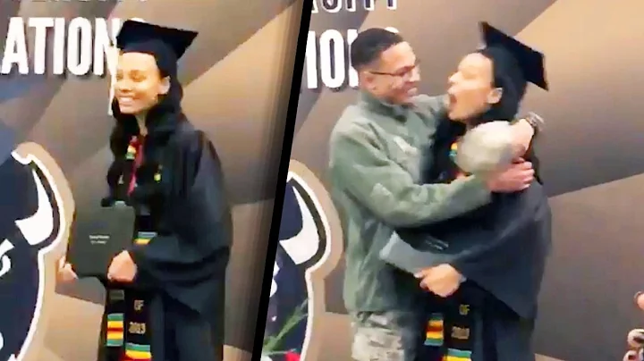 Airman Surprises Sister at College Graduation
