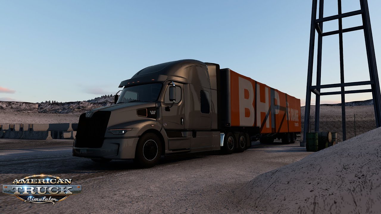 ATS | Western Star 57x | Colville WA to Sandpoint ID | Mortar 41,827lb ...