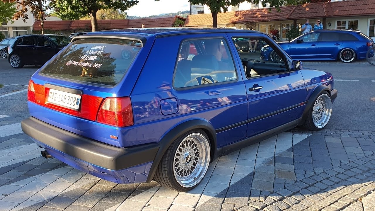 Volkswagen Tuner cars leaving a Carshow