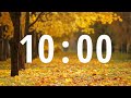 10-Min Classroom Timer ⏳ Relaxing Ambient Piano & Autumn Ginkgo for Focused Study
