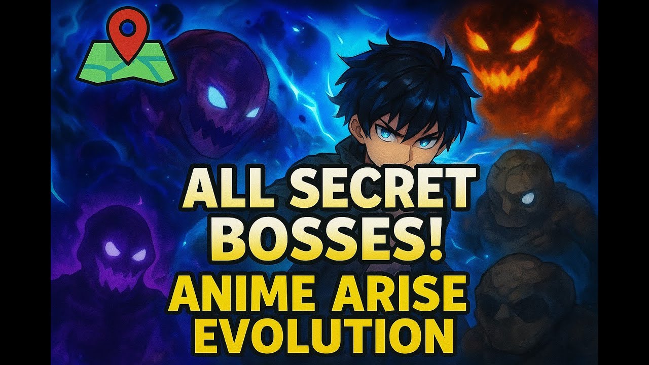 All Secret Boss Locations in Anime Arise Evolution (Leveling City to ...
