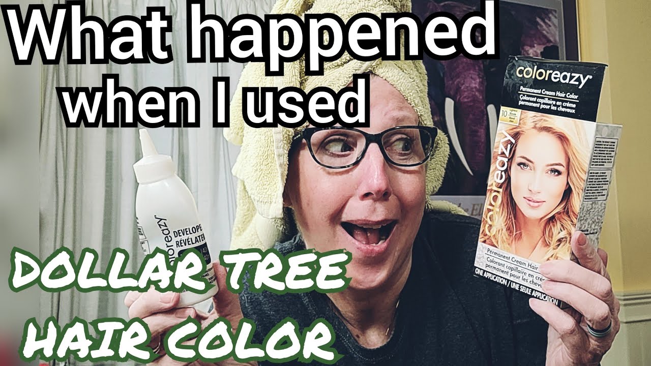 DOLLAR TREE WHAT HAPPENED WHEN I USED DOLLAR TREE HAIR COLOR YouTube
