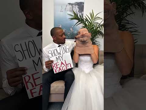 She Finally Revealed Her Face on Wedding Day 😱💍 #shorts #viral