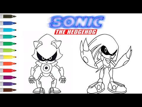 Coloring page - Metal Sonic