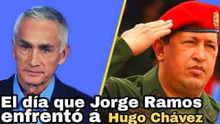 La pregunta incómoda que le hizo Jorge Ramos al dictador de Venezuela Hugo Chávez.