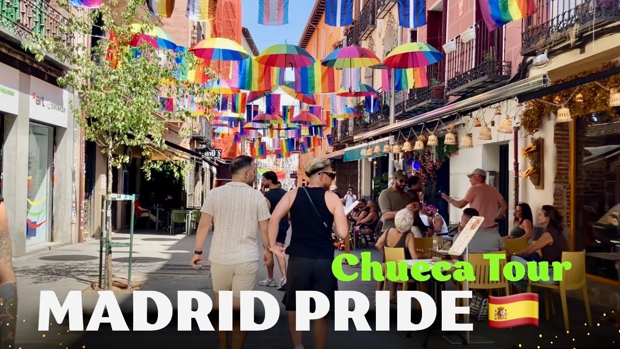 Madrid Pride 2025: Chueca Streets Before the MADO Orgullo Parade | Spain Vlog