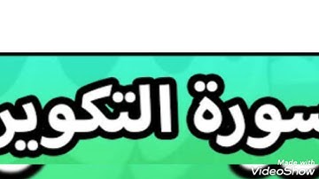 سورة التكوير بصوت الشيخ أبو أنس شمس الدين