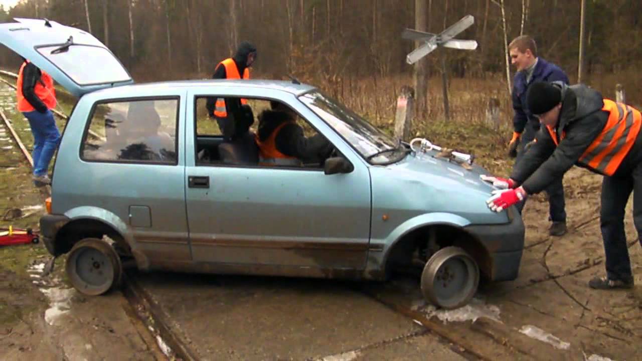 Drezynowanie, czyli Cinquecento na torach