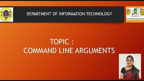 COMMAND LINE ARGUMENTS | OBJECT ORIENTED PROGRAMMING | SNS INSTITUTIONS