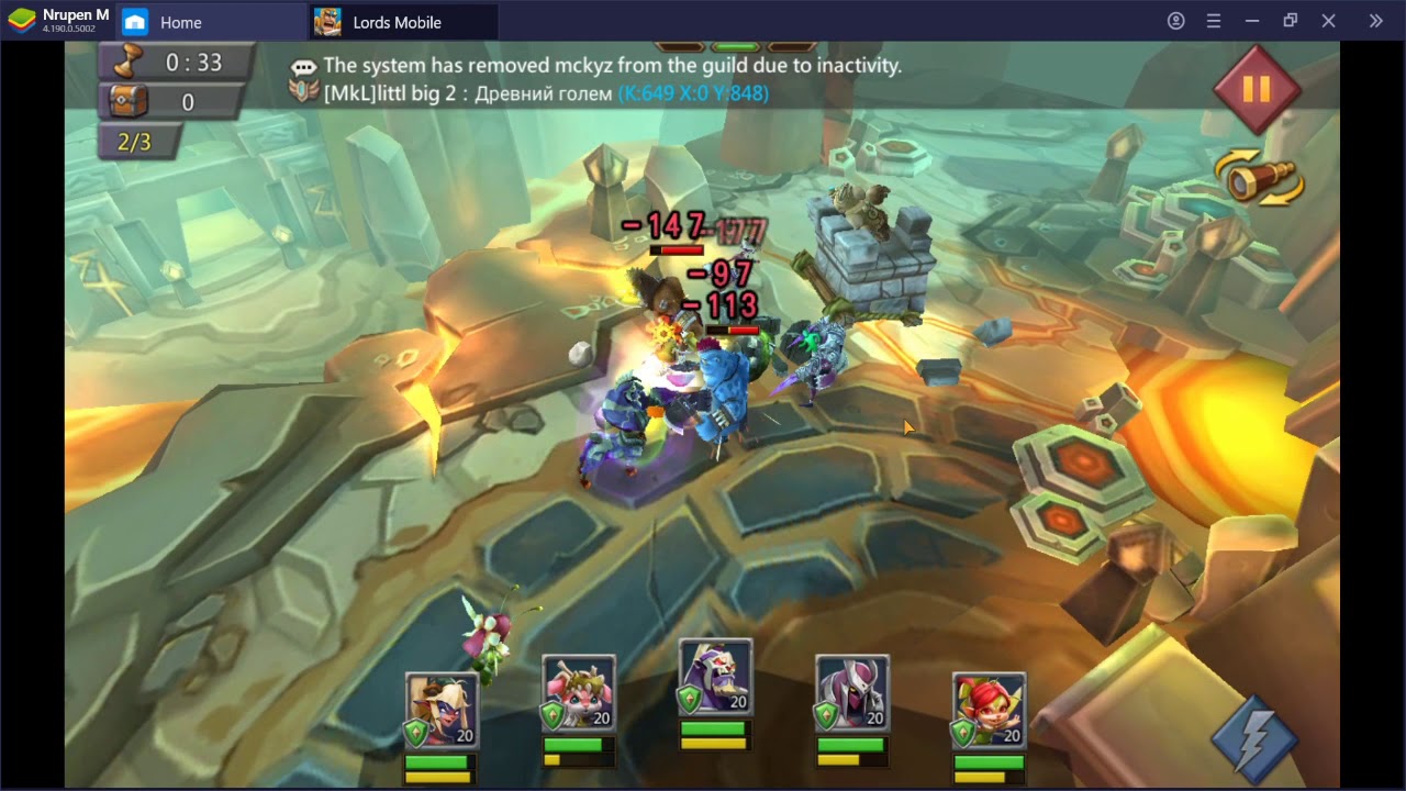 Lords Mobile Tarkus Past Challenge Part 1 Year 2020