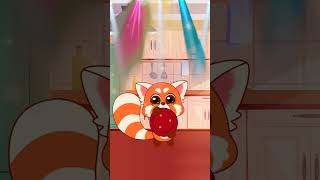[Animation] Red Panda Maika Flower Challenge ! IDN shorts #redpanda #flowerchallenge