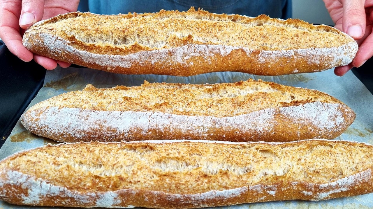 I don't buy bread anymore! The new easy French baguettes recipe