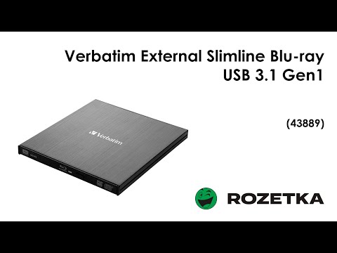 Verbatim External Slimline Blu-ray USB 3.1 Gen1 з роз'ємом USB Type-C (43889)