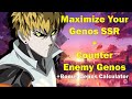 Genos SSR: Maximize Potential, How to Counter + Bonus DMG Calculator || One Punch Man The Strongest