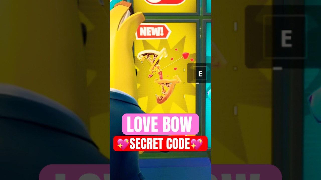 HOW TO GET ❤️ LOVESTRUCK BOW SECRET CODE in FORTNITE 1V1 with every gun