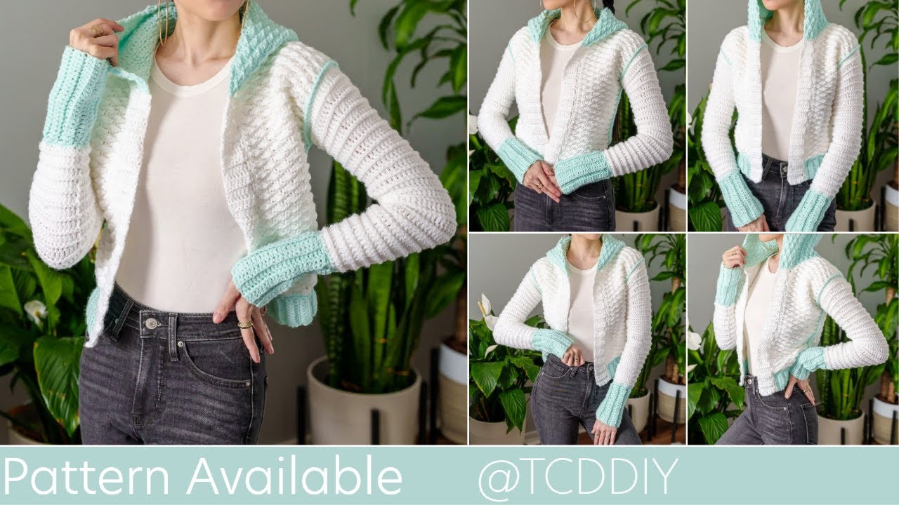 How to Crochet A Bomber Jacket  Pattern & Tutorial DIY 