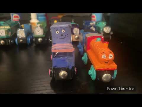 Wooden Railway Customs: Tootle and Katy from Little Golden Book Land