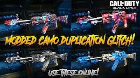 BO3 GLITCHES:INSANE MODDED CAMO DUPLICATION GLITCH! HOW TO CAMO SWAP ANY CAMO ON ANY GUN BLACK OPS 3