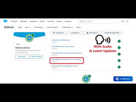 Create Relationship Queries with Custom Objects | SOQL for Admins | Trailhead | Salesforce | Intern