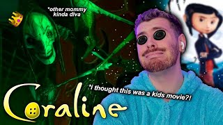 FIRST TIME WATCHING CORALINE!! properly** ~ coraline reaction ~