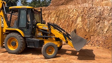 Jcb 3dx transporting huge powdered soil through bumpy path #jcb #jcb3dx #jcbcartoon #jcb3cx #jcb4dx