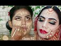 Advance bridal makeup tutorial in winter for beginners (Hindi) (kryolan Derma)