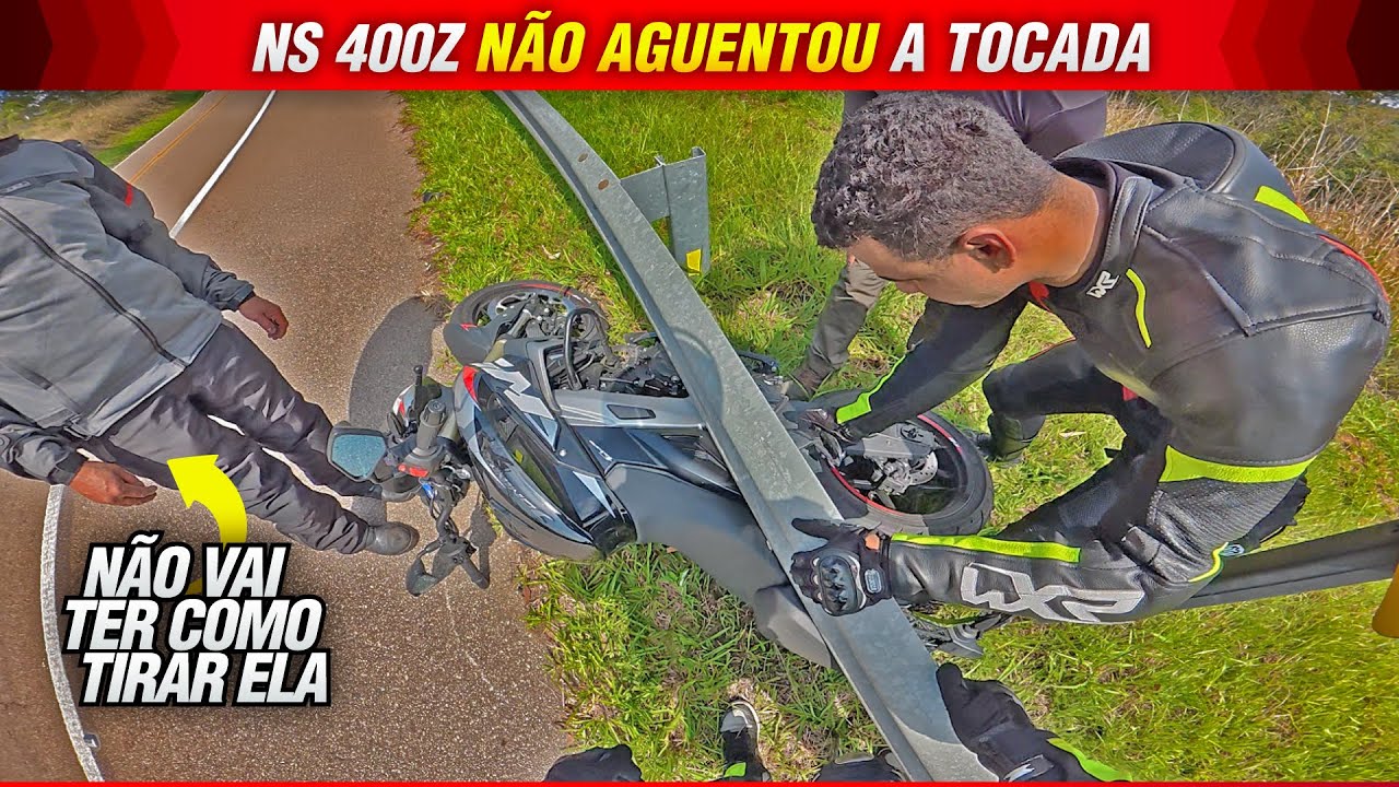 DEU PT NA PULSAR NS 400 Z 😭 | Rolê na serrinha infelizmente deu ruim demais