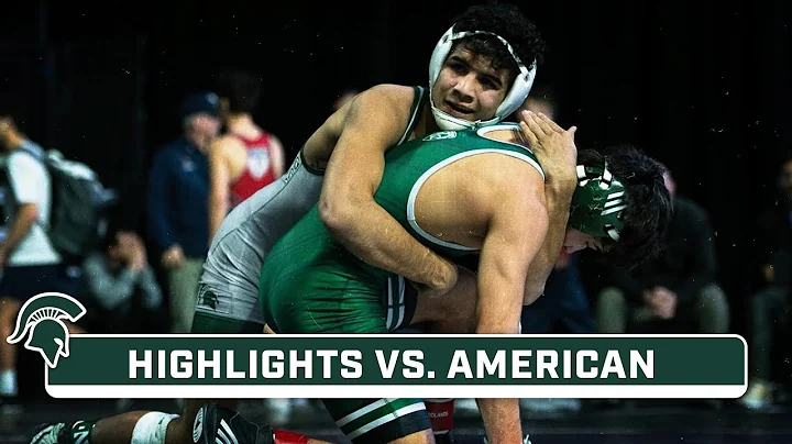 American University at Michigan State | Highlights | Big Ten Wrestling | Jan. 5, 2024