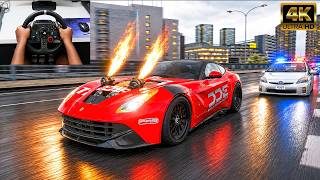 6,400HP Twin Turbo Ferrari F12 Berlinetta - Assetto Corsa | logitech g29 screenshot 5