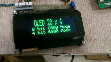 20 x 4 OLED Display + SSD1311 + Double Height Font