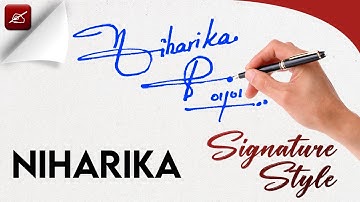 Design Your Signature in 1 Minute | 3 Signature Styles | Niharika.S Signature Request Done